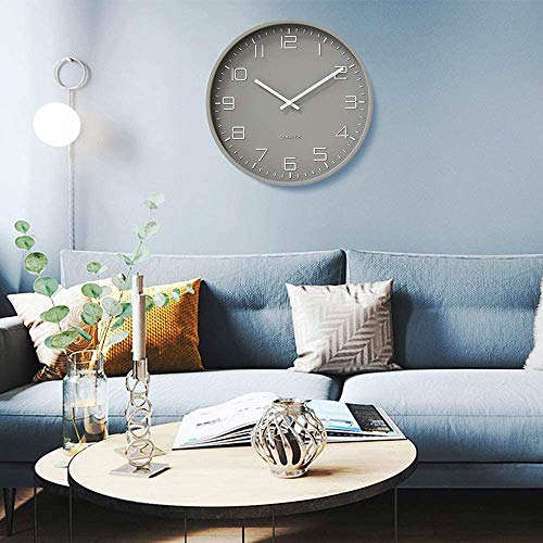 Wall Clocks Battery Operated - 12 inch Silent Non Ticking Modern