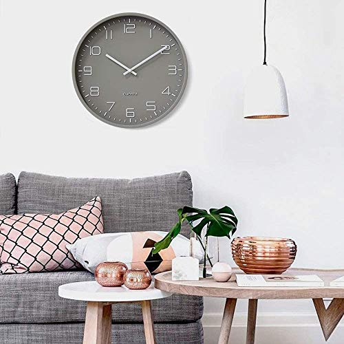 Wall Clocks Battery Operated - 12 inch Silent Non Ticking Modern