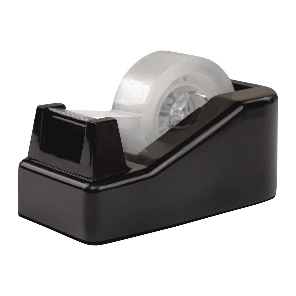 Desktop Tape Dispenser Adhesive Roll Holder with Weighted Nonskid Base, 1Pcs (Tape not Included)