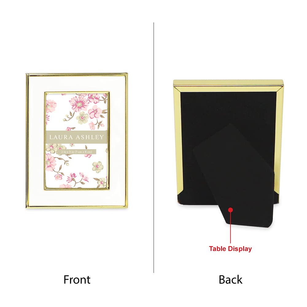 Enamel Picture Frame - Metal Edge with Easel, for Countertop, Counterspace, Tabletop Display, Bookshelf, Desk, Wall Décor, Photo Gallery