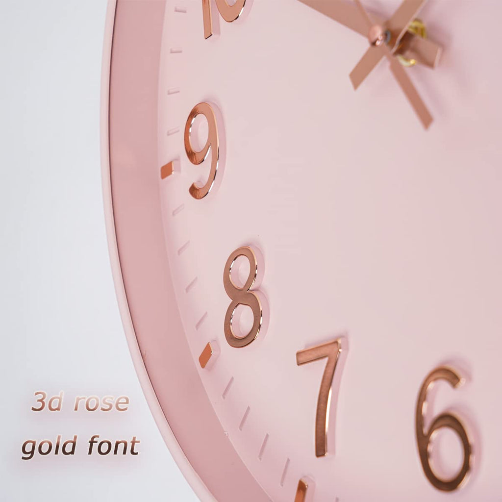 Wall Clocks Battery Operated - 12 inch Silent Non Ticking Modern