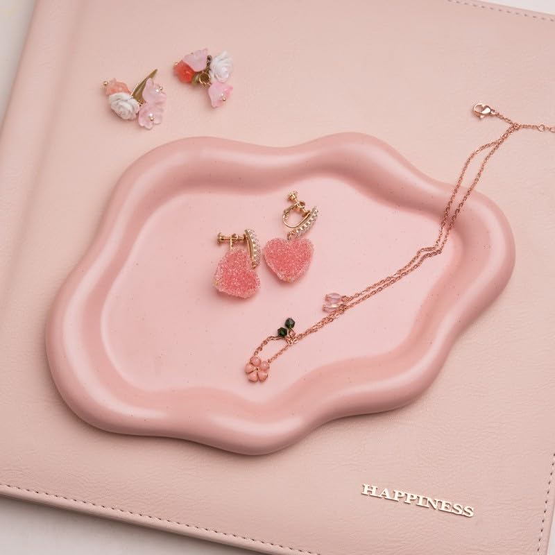 Cloud Trinket Dish, Chubby Jewelry Tray, Ceramic Jewelry Ring Trinket Dish for Rings Earrings Necklace Organizer