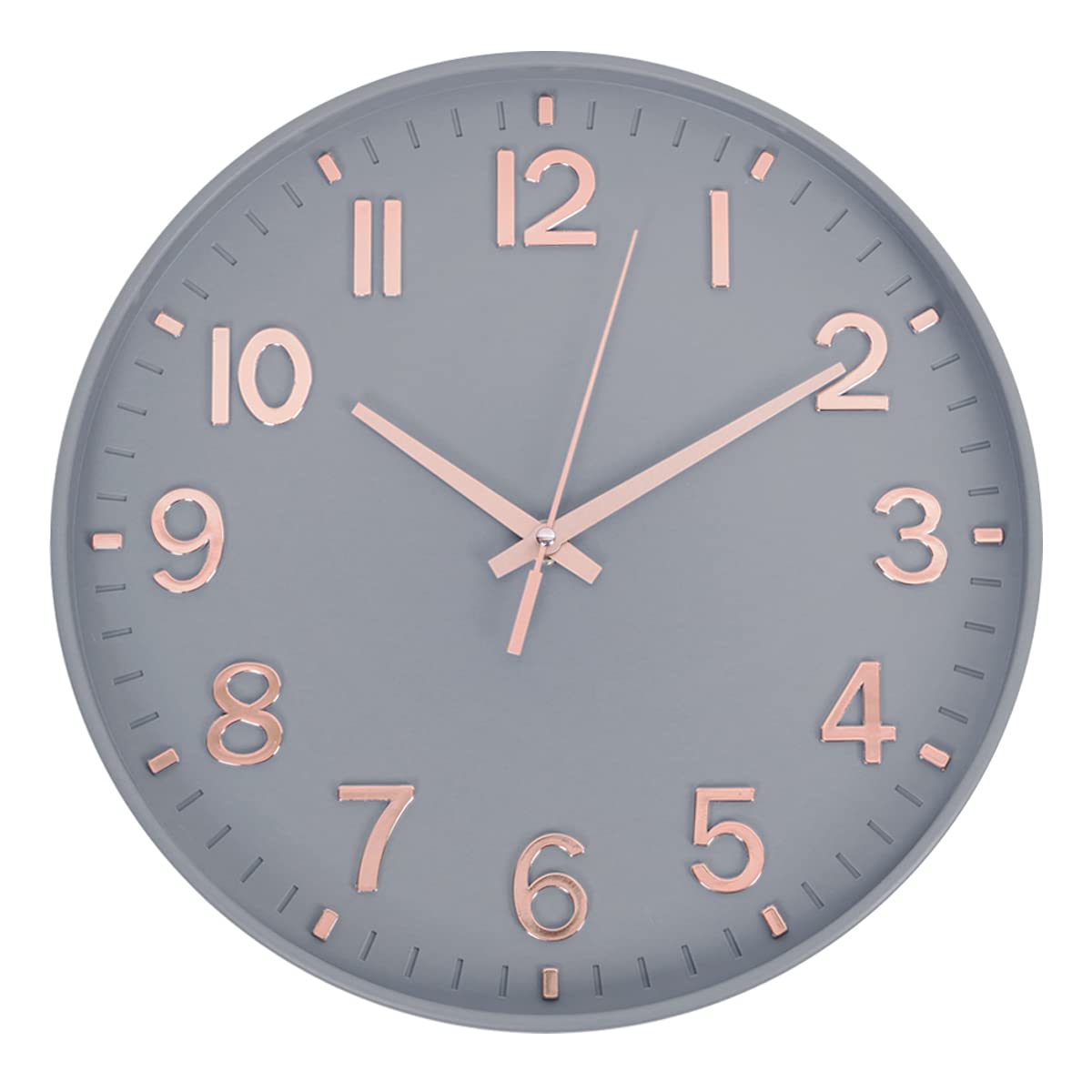 Wall Clocks Battery Operated - 12 inch Silent Non Ticking Modern