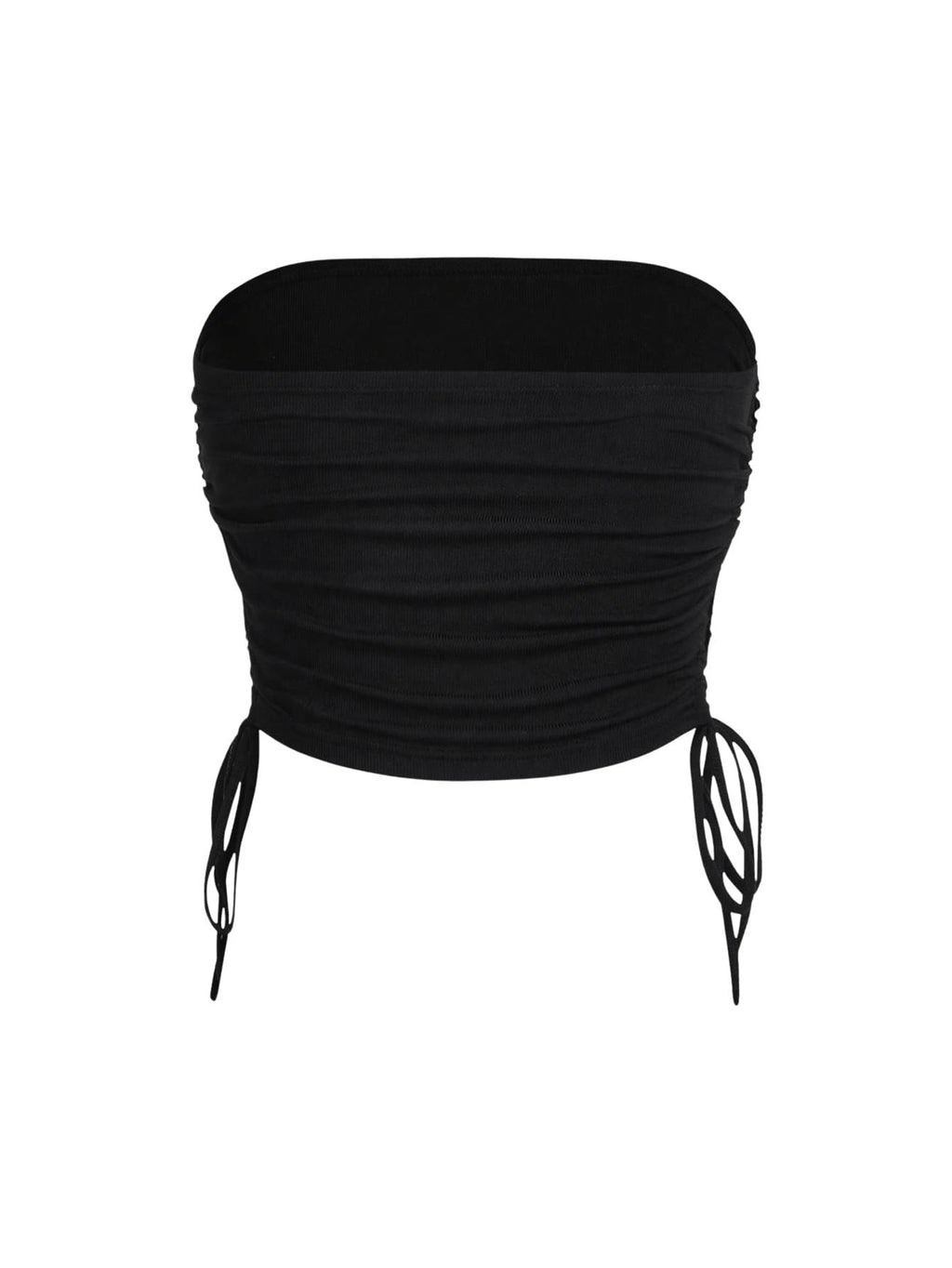 Women's Y2K Tube Tops Rhinestone Strapless Sleeveless Graphic Crop Tops