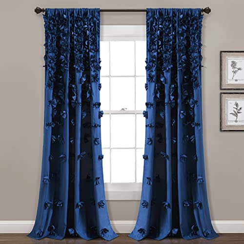 Charming Handmade Bow Details - Elegant Light Filtering Curtains