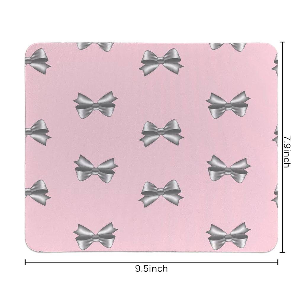 Coquette Bow Mouse Pad, Trendy Mouse Pad, Preppy Cute Mouse Pad for Desk Home Office & Gaming, 9.5x7.9 inches
