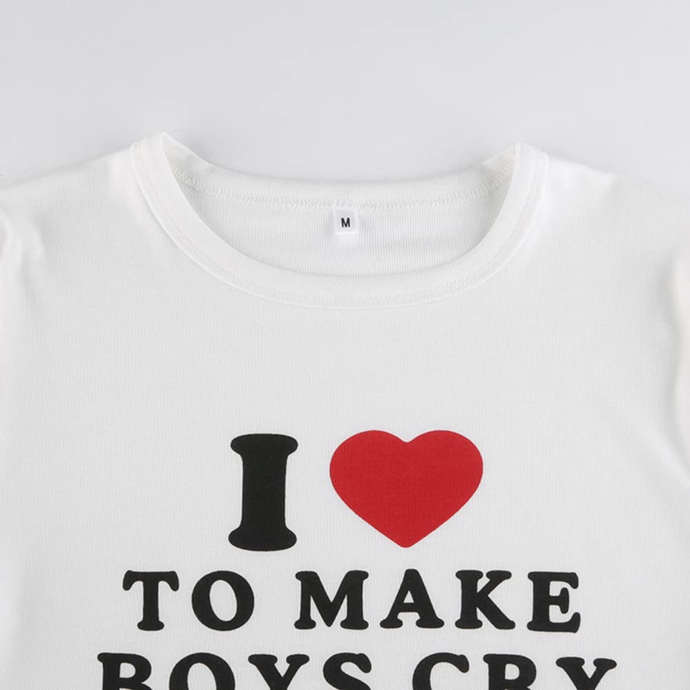 Y2k Graphic Baby Tees Summer Crop Top for Women