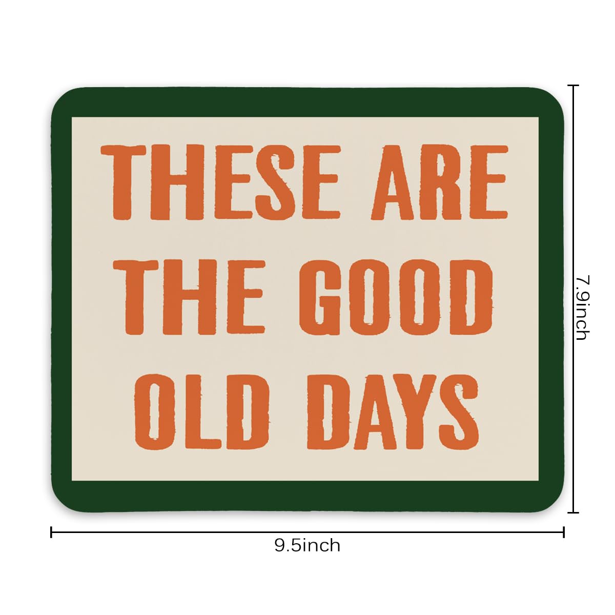 Non-Slip Rubber Smooth Aesthetic MousePads for Computer & Laptop, 9.5x7.9 inches