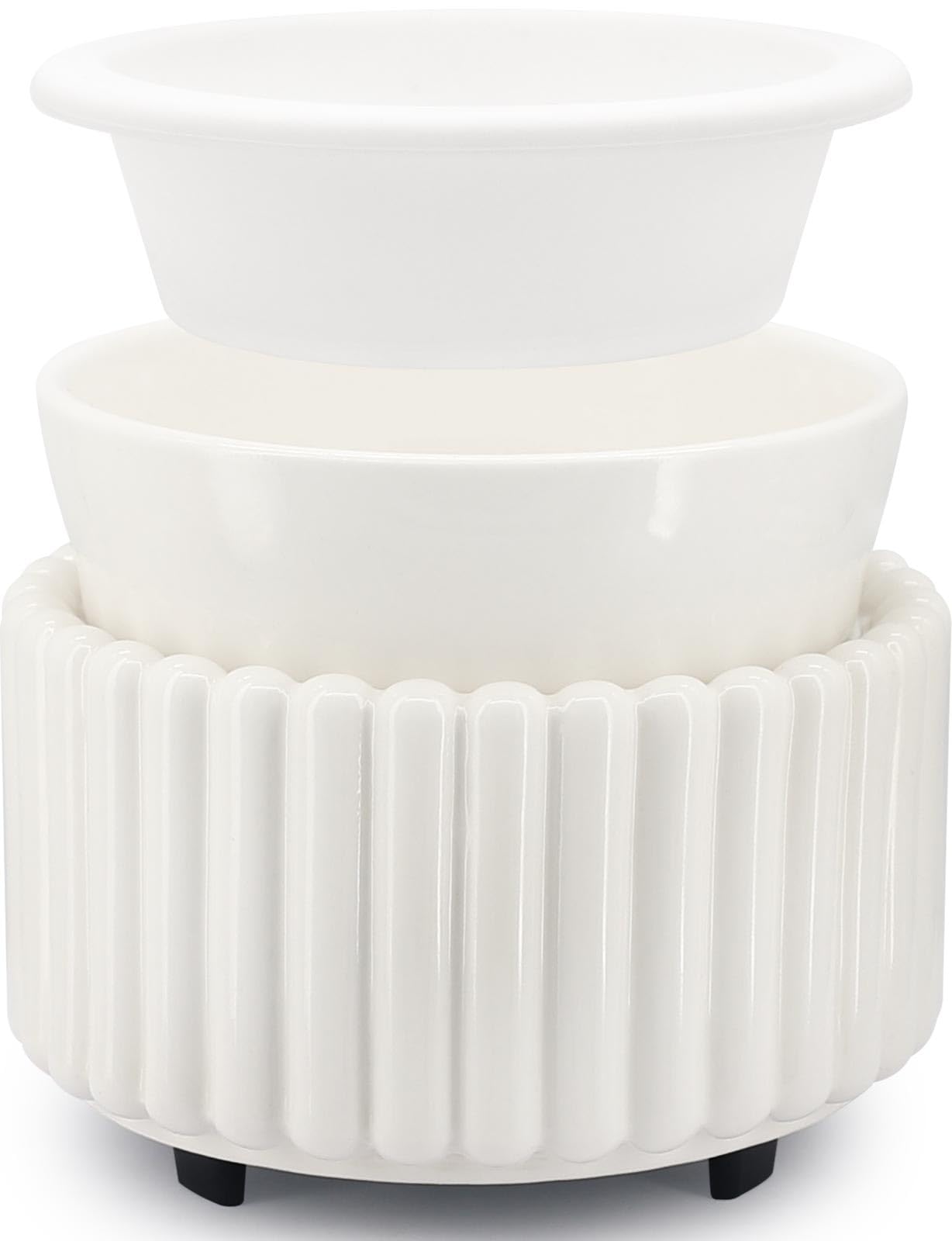 Ceramic Wax Melter 3-in-1 Candle Warmer for Scented Wax - Electric Fragrance Burner