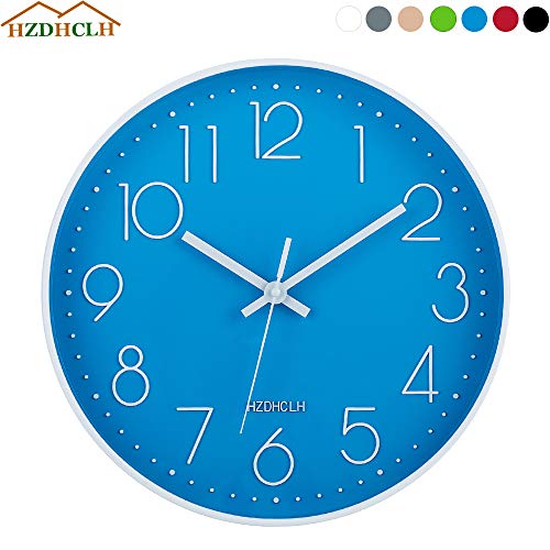Wall Clocks Battery Operated - 12 inch Silent Non Ticking Modern