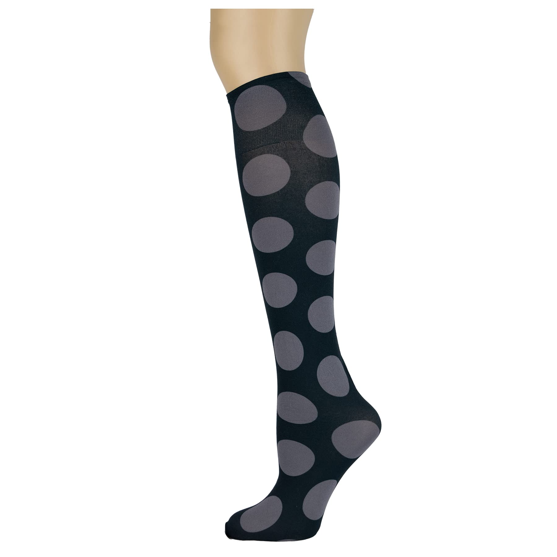 Women's 3 Pairs Knee High Trouser Socks, Classy and Colorful Printed Patterns, Silky Smooth Material