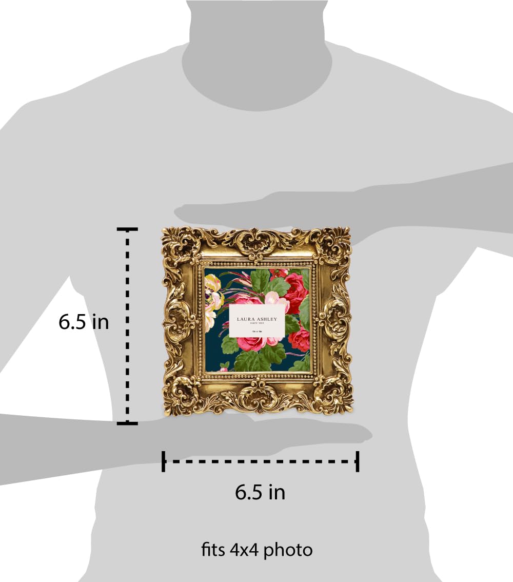 Resin Picture Frame â€?Handcrafted Floral Design with Easel for Tabletop and Wall Display