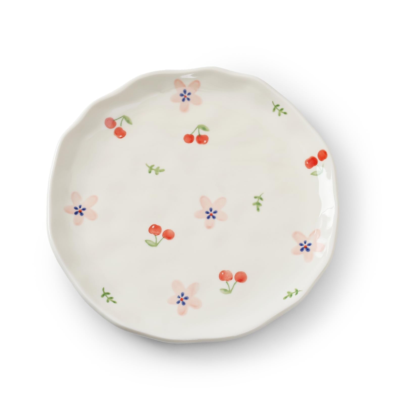 Ceramic Dinner Plates, 8" Modern Rustic Appetizer Plate