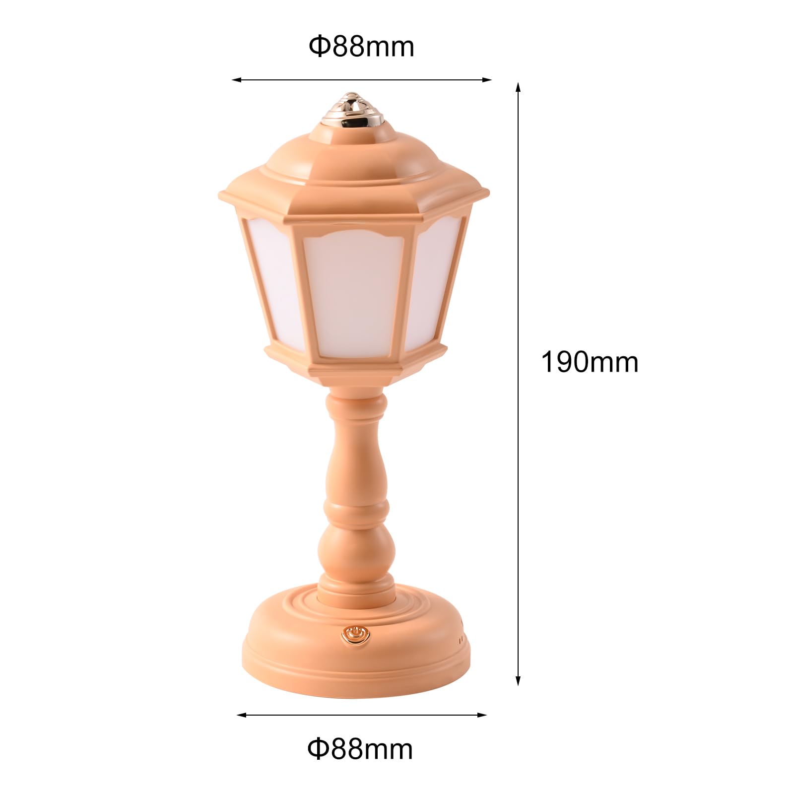 Mini Desk lamp Vintage, LED Desk Lamp USB Charging Port