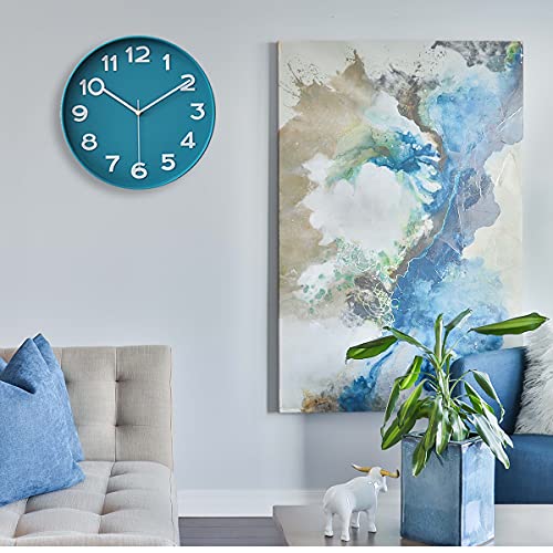 Wall Clocks Battery Operated - 12 inch Silent Non Ticking Modern