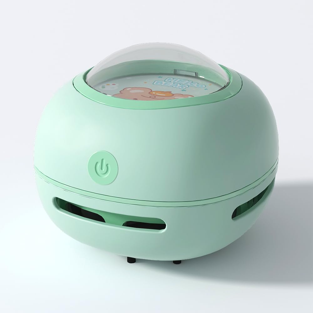 Desktop Vacuum Cleaner, Mini Table dust Sweeper Energy Saving, High Endurance up to 400 mins, 360º Rotatable Design for Keyboard/Home/School/Office