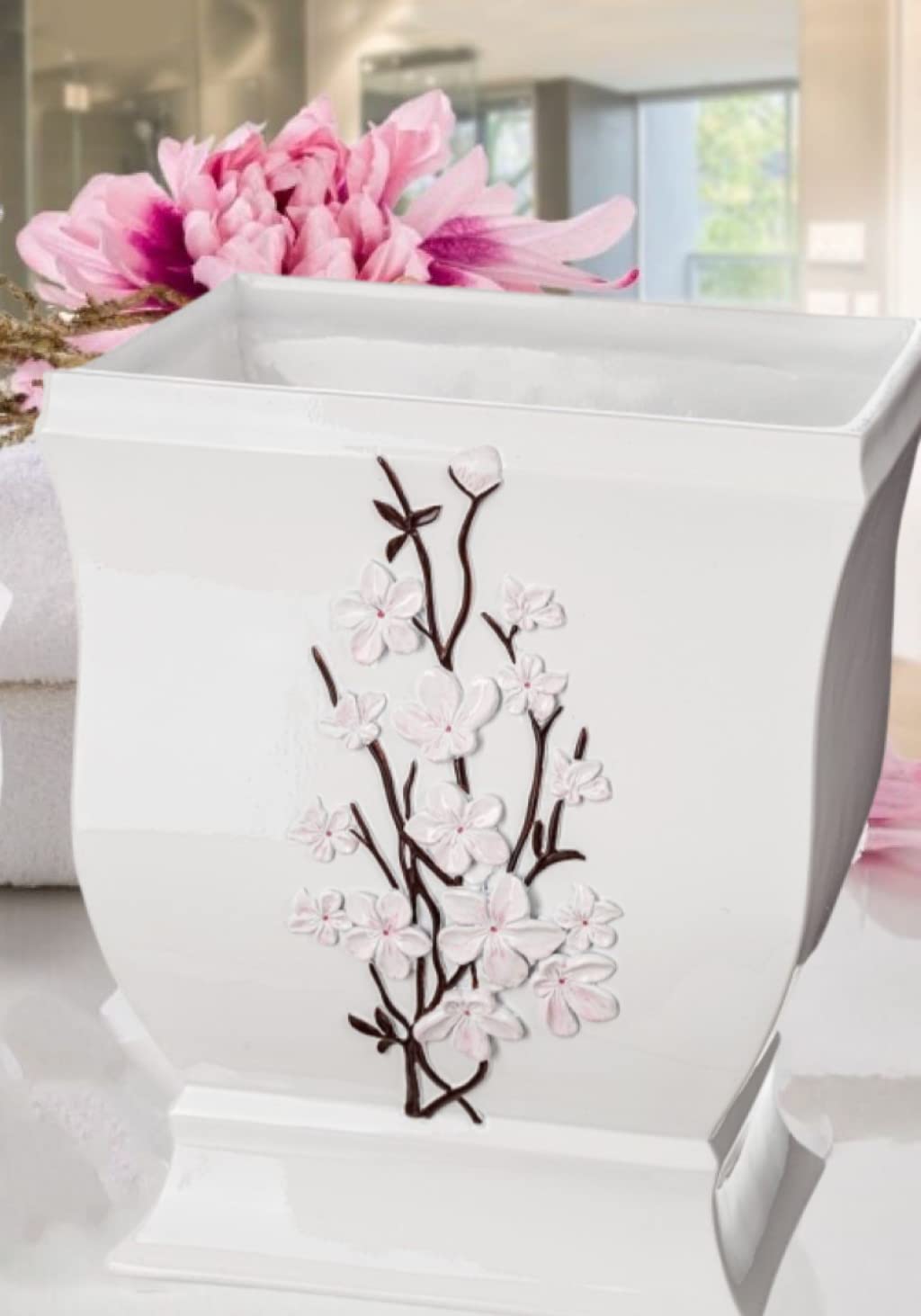 Modern Cherry Blossom Style Bathroom Accessories