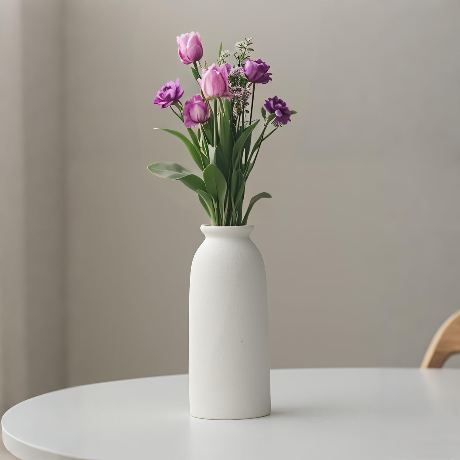 Tall Decorative Ceramic Vase Set, 3 Pieces