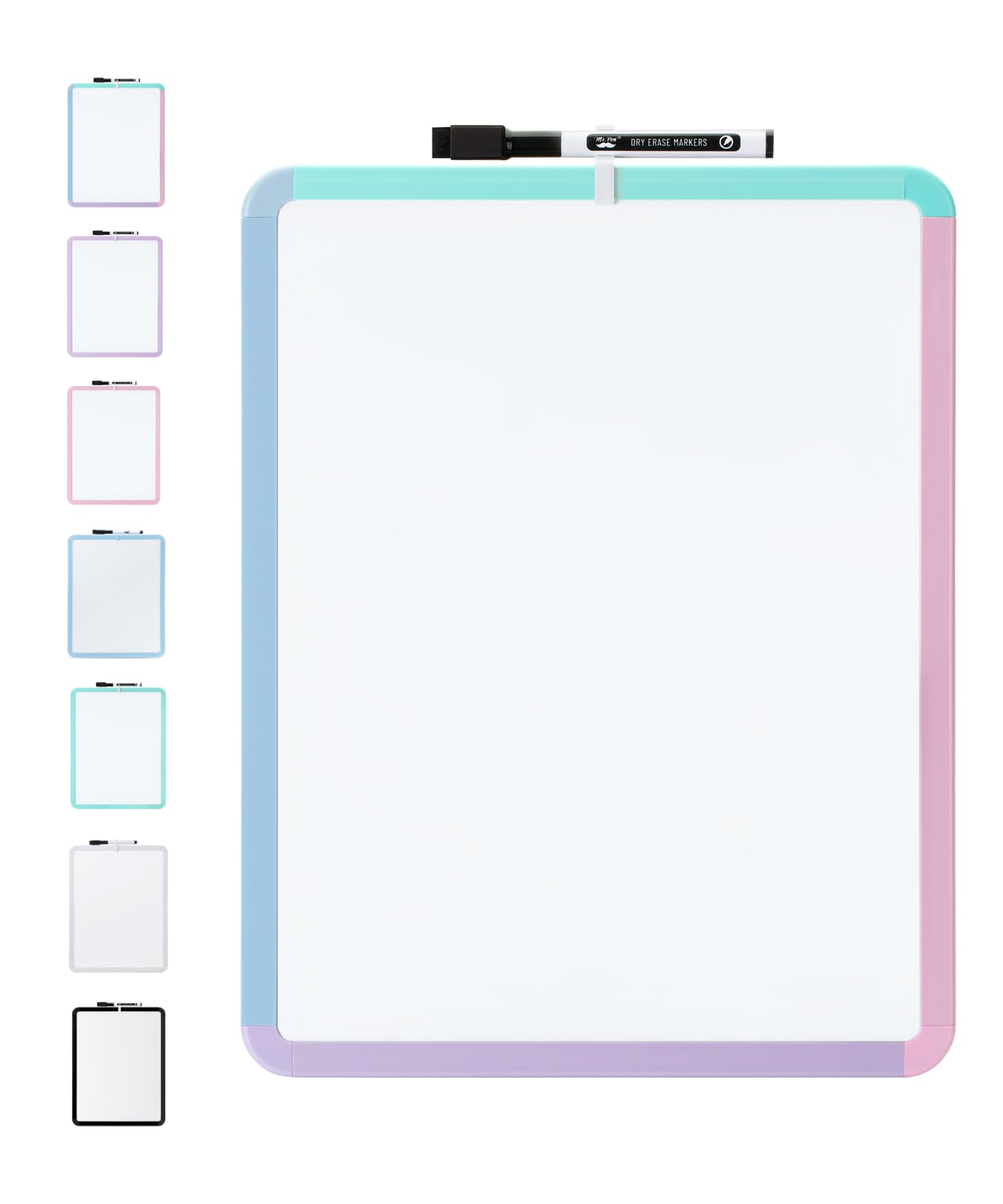 Dry Erase Board, 14â€?x 11â€?with a Black Dry Erase Marker Color Frame, Small White Board Dry Erase Whiteboard