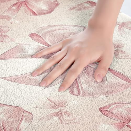 Kawaii Ribbon Bow 20"X32" Bath Mat Non Slip