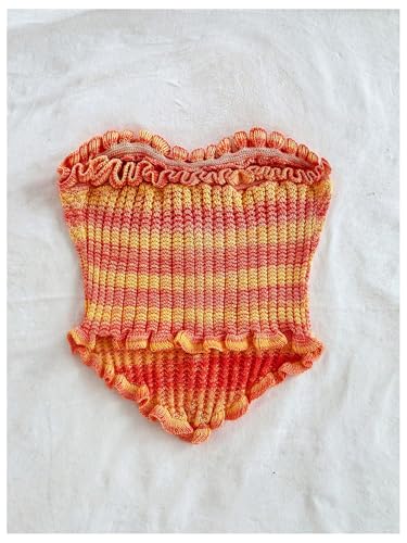 Women's Pearl Strapless Tops Summer Asymmetrical Tube Tops