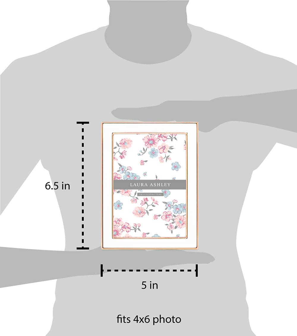 Enamel Picture Frame - Metal Edge with Easel, for Countertop, Counterspace, Tabletop Display, Bookshelf, Desk, Wall Décor, Photo Gallery