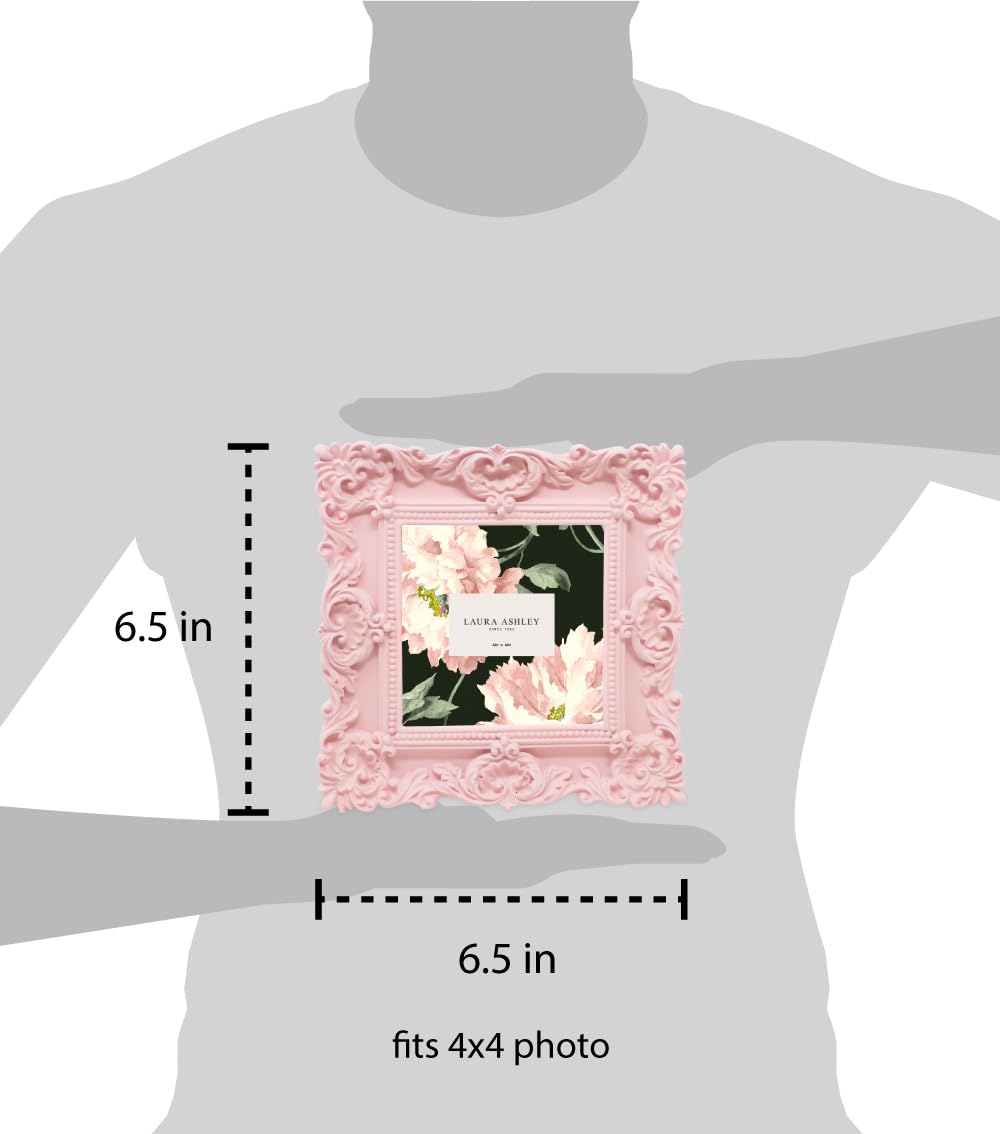 Resin Picture Frame â€?Handcrafted Floral Design with Easel for Tabletop and Wall Display