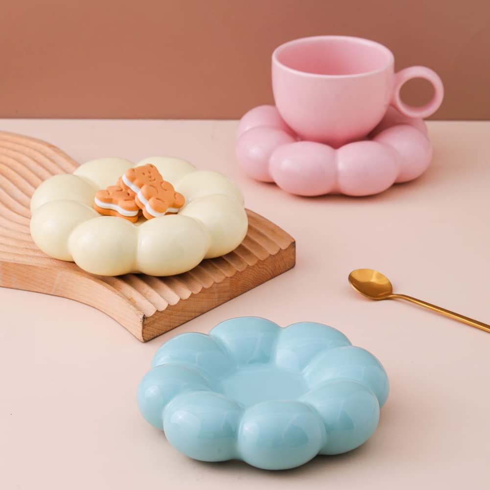 Coffee Mug, Tea Cup and Saucer Set with Spoon  10oz