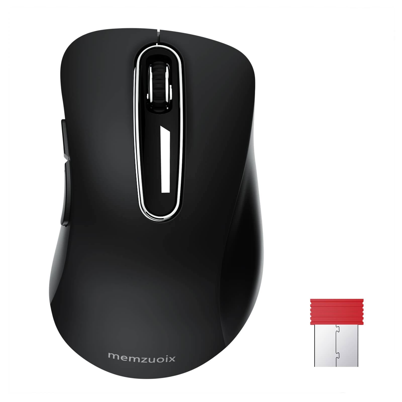 Portable Computer Wireless Mouse for Laptop, PC, Desktop, MacBook, 5 Buttons