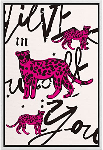 Framed Multicolored Disco Ball Canvas Print â€?Preppy Wall Art for Living Room, Bedroom, or Office