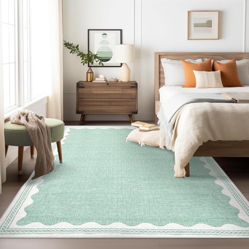 Scalloped Rug Soft Carpet