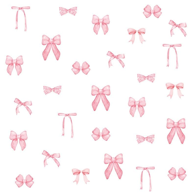 Stickers Peel and Stick Coquette Pink Decals 12 Sheets