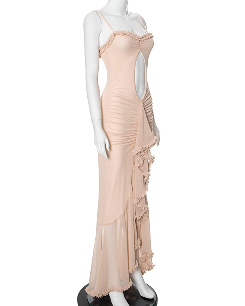 Women's Strap Ruffle Casual Summer Dress