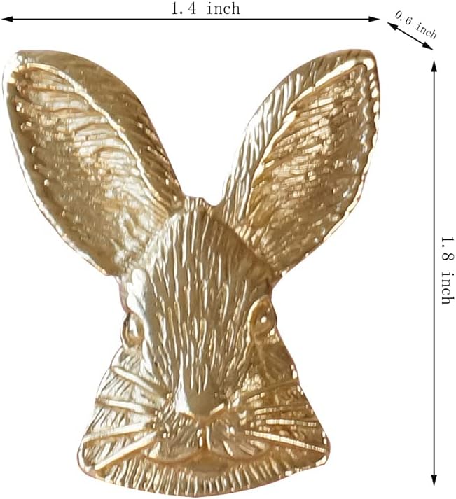 Gold 4 Pack Brass Knobs for Dresser, Drawers and Cabinet Decorative