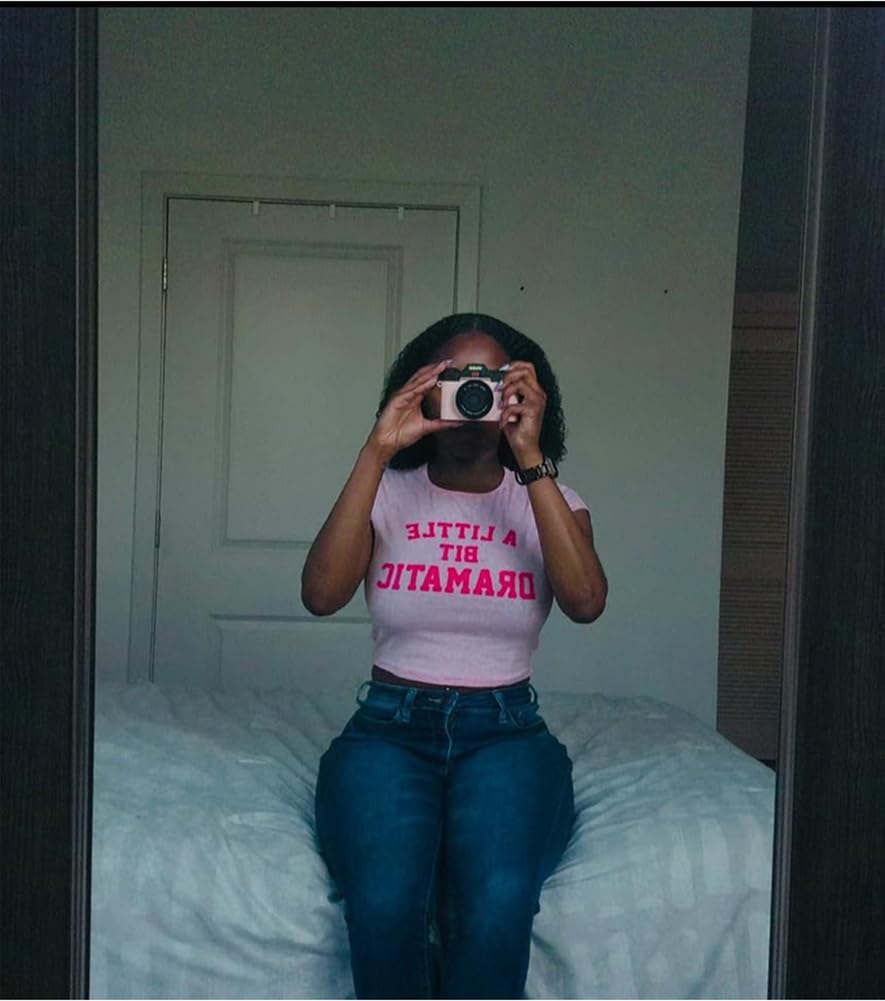 Y2k Graphic Baby Tees Summer Crop Top for Women