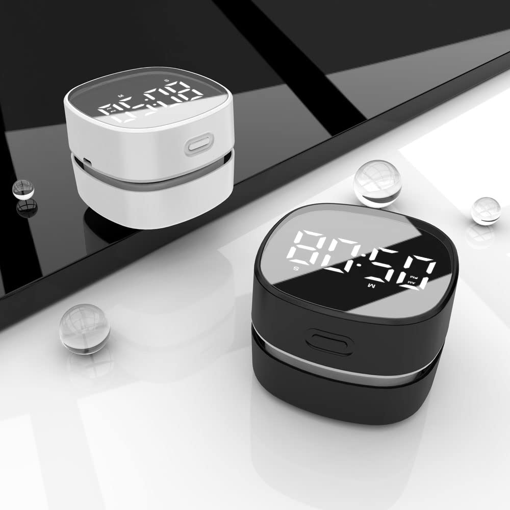 Desktop Vacuum Cleaner, Mini Table dust Sweeper Energy Saving, High Endurance up to 400 mins, Cordless & 360º Rotatable for Cleaning