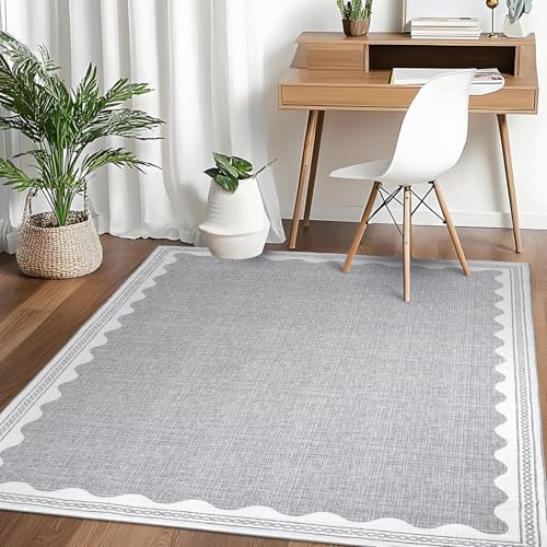 Scalloped Rug Soft Carpet