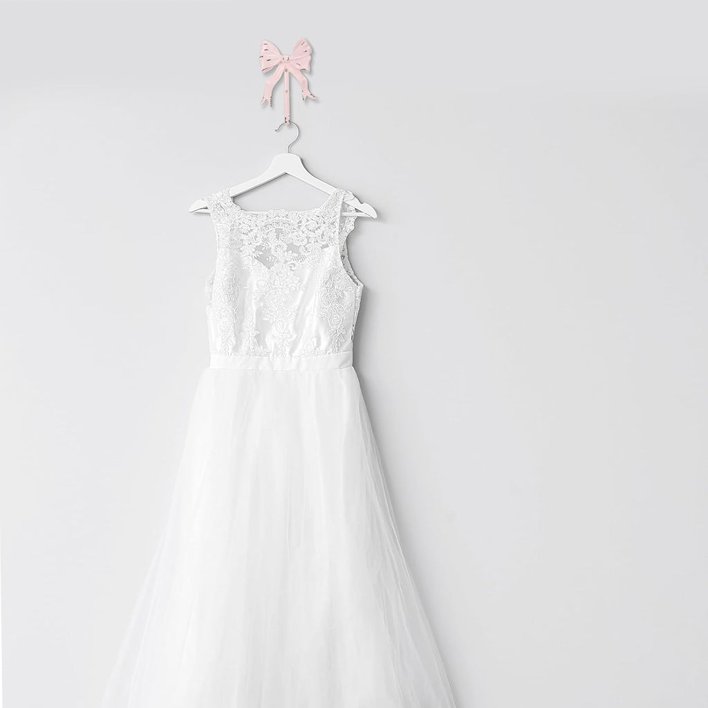 Coquette Iron Pink Bow Hook Home Decorative Multi-Purpose Knot Wall Hook for Door Hanger, 5.31 x 3.74 inch