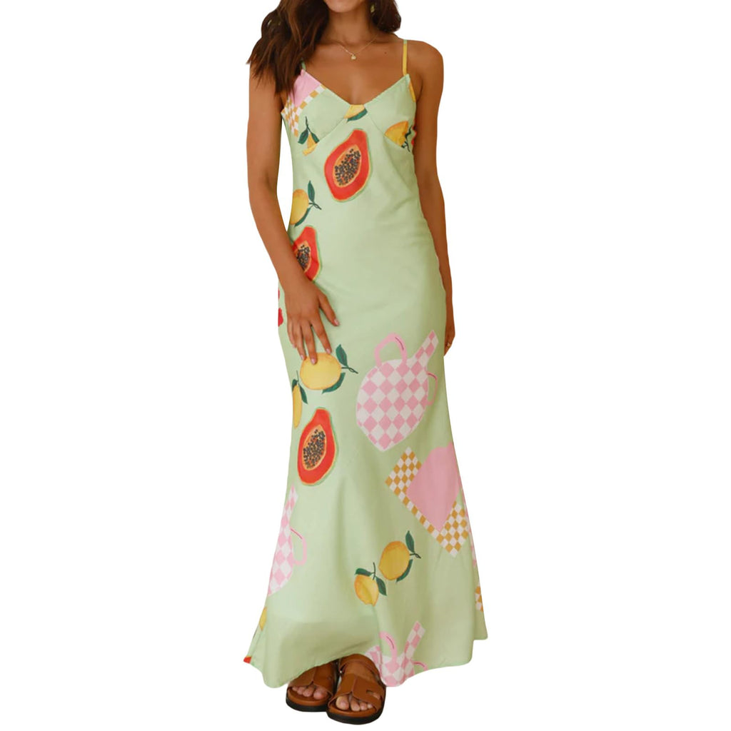 Women Sexy Floral Bodycon Maxi Dress Elegant Dress Sleeveless Summer Long Dress Cocktail Party Dress