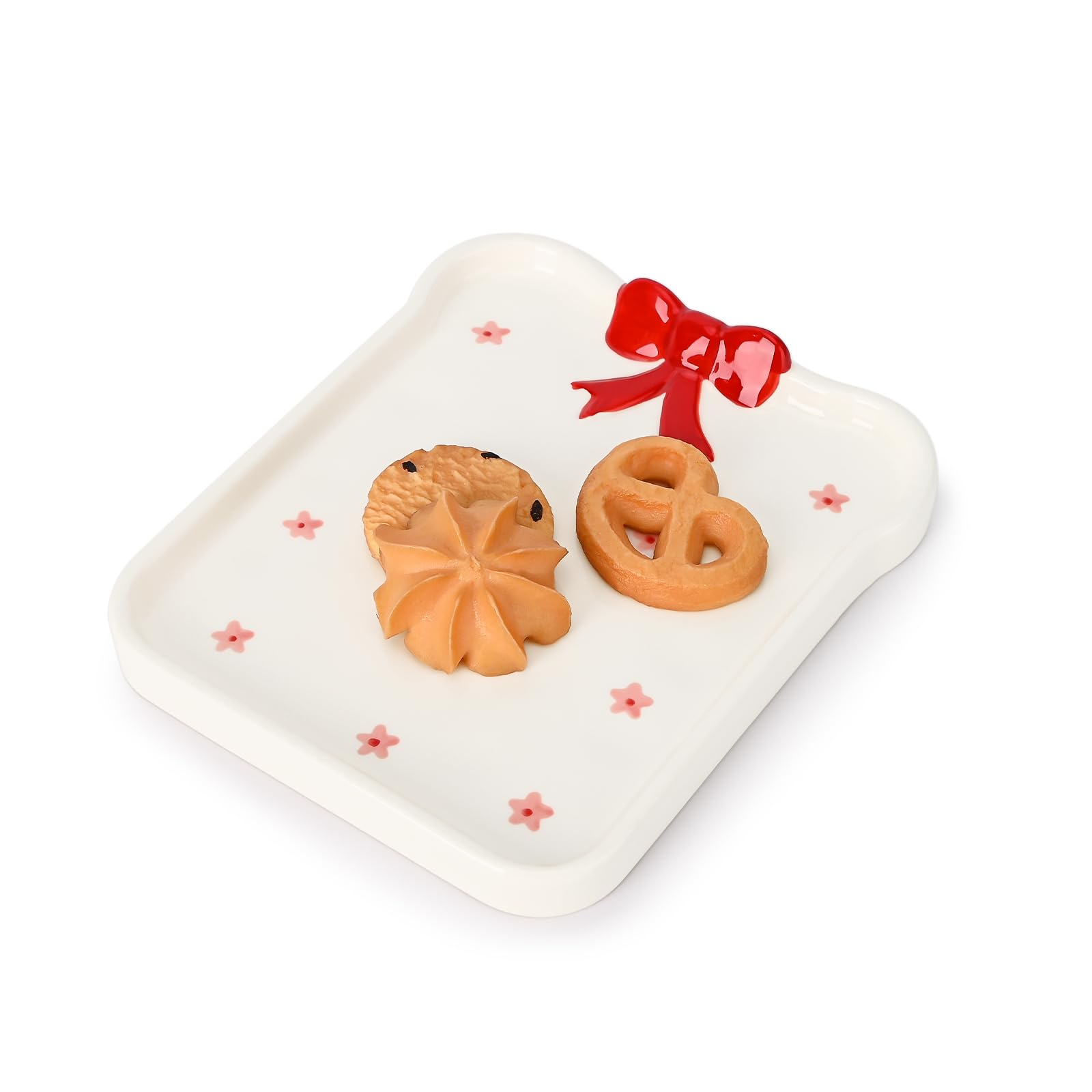 Cute Bow Ceramic Dessert Plates, Dinner Plate