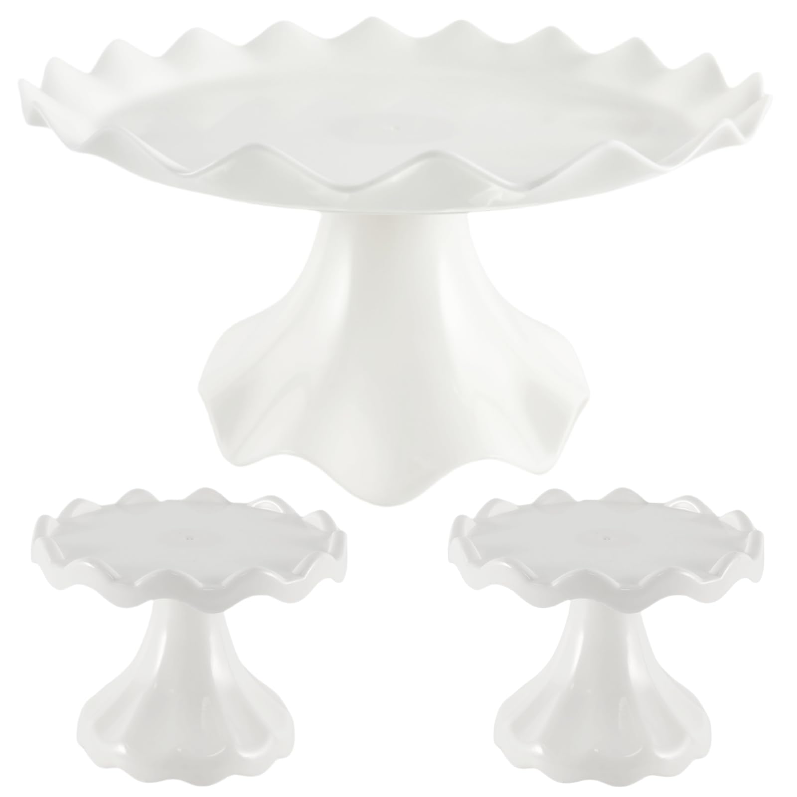 Cake Stand Set, Laced Cake Stand, Mini Cupdake Holder 3 Pcs