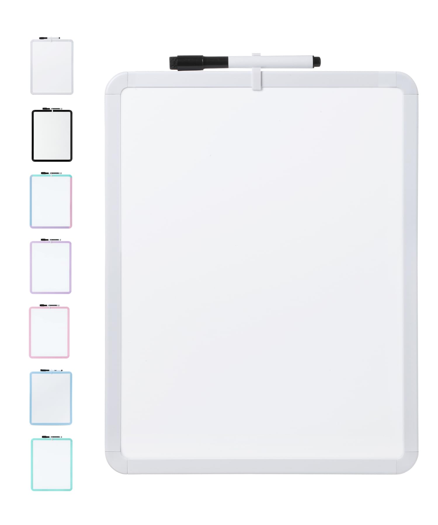 Dry Erase Board, 14â€?x 11â€?with a Black Dry Erase Marker Color Frame, Small White Board Dry Erase Whiteboard
