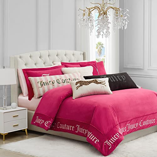 Juicy Couture Rectangle 1-Piece Living Room and Bedroom Décor, Decorative Accent, Premium Reversible Throw Pillow