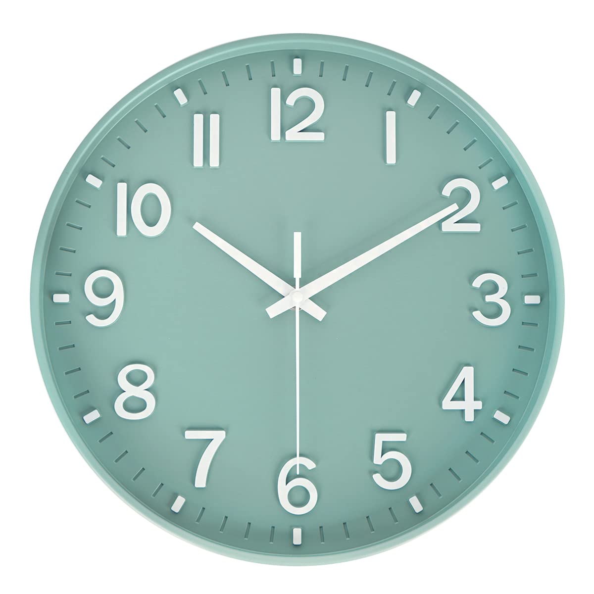 Wall Clocks Battery Operated - 12 inch Silent Non Ticking Modern