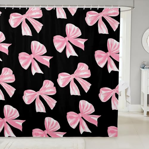 Kawaii Ribbon Bow 72" Wx72 L Shower Curtain