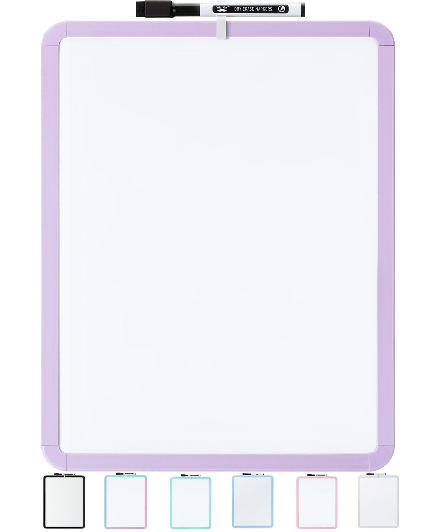 Dry Erase Board, 14â€?x 11â€?with a Black Dry Erase Marker Color Frame, Small White Board Dry Erase Whiteboard