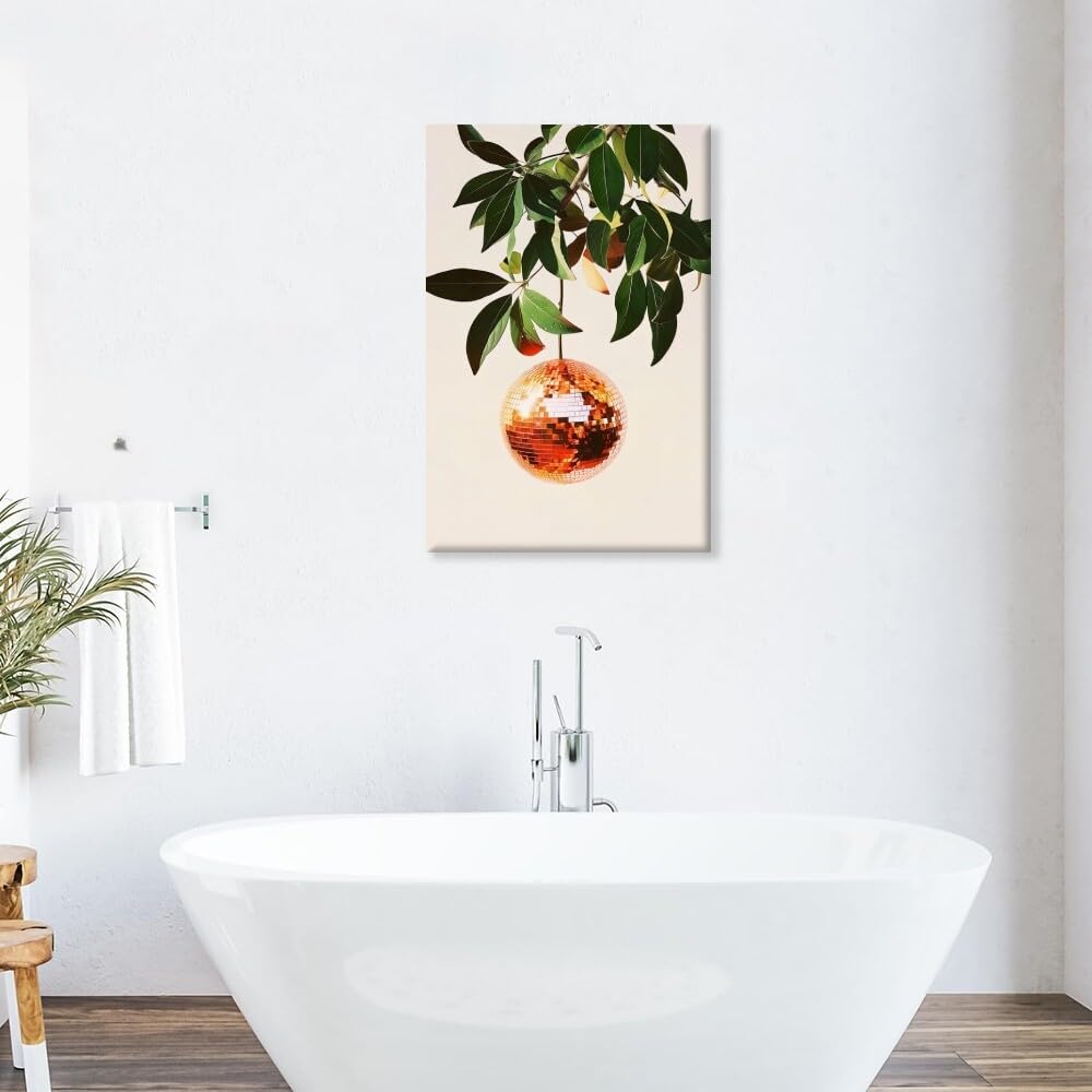 Disco Ball Fruits Canvas Print â€?Trendy Glam Wall Art