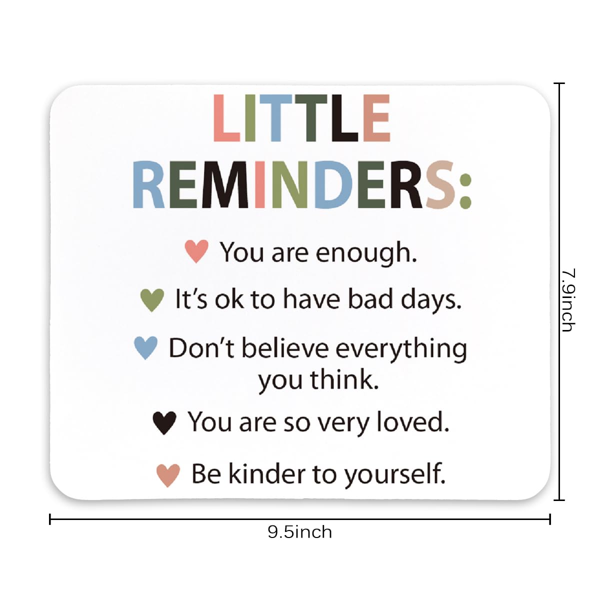 Non-Slip Rubber Smooth Aesthetic MousePads for Computer & Laptop, 9.5x7.9 inches