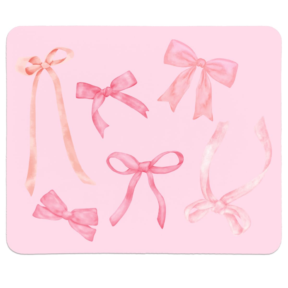Coquette Bow Mouse Pad, Trendy Mouse Pad, Preppy Cute Mouse Pad for Desk Home Office & Gaming, 9.5x7.9 inches