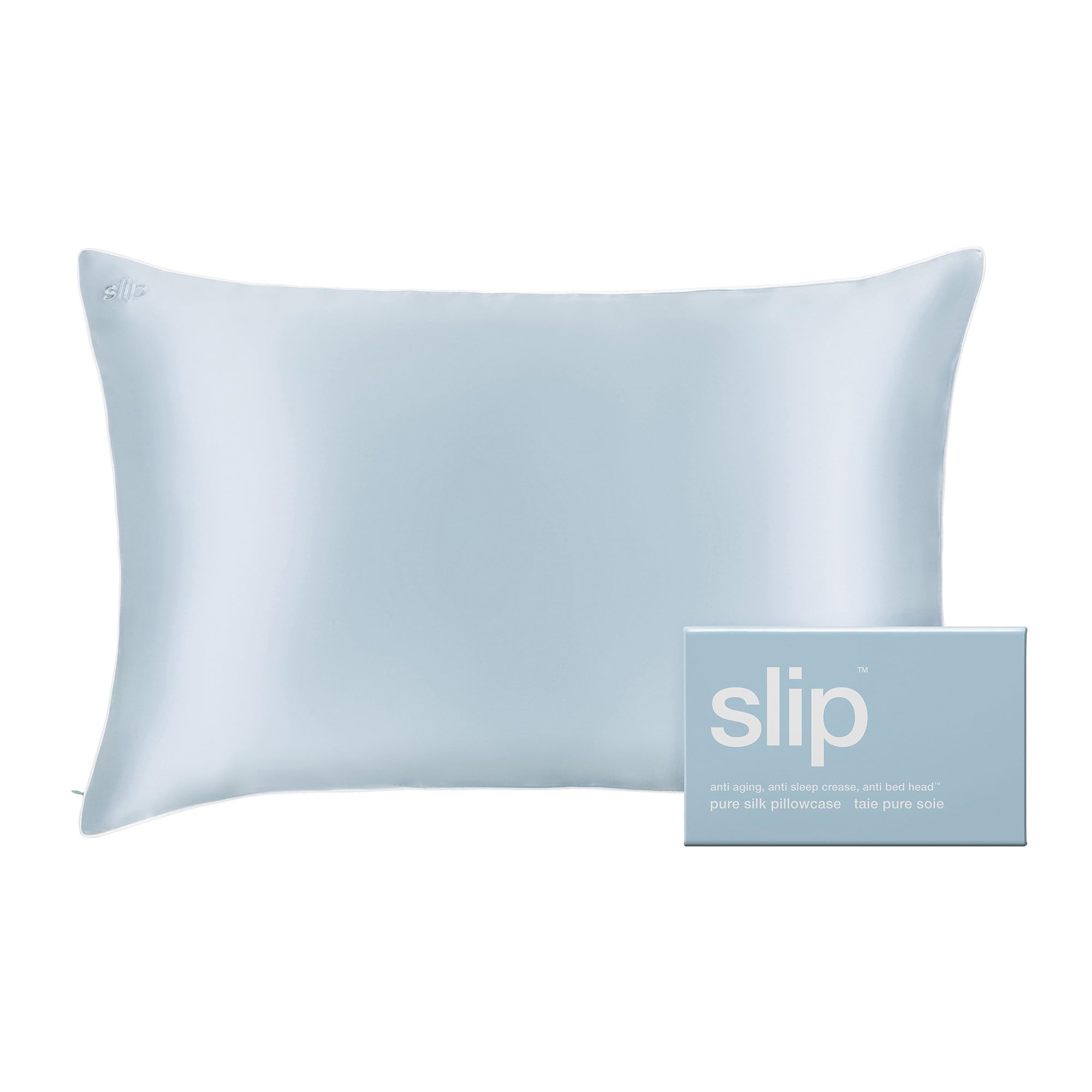 Pure Silk Pillow Case with Scalloped Edge - 100% Pure 22 Momme Mulberry Silk - Queen Size Standard Pillow Case - Anti-Aging, Anti-BedHead, Anti-Sleep Crease, Sunshade (20" x 30")